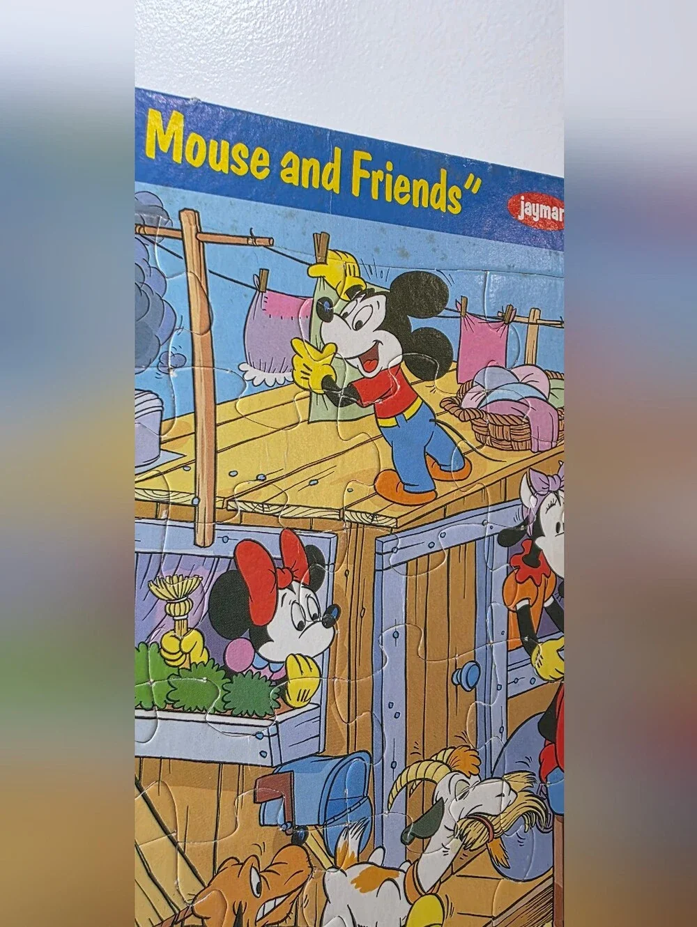 💙Vintage Mickey Mouse And Friends Tray Puzzle